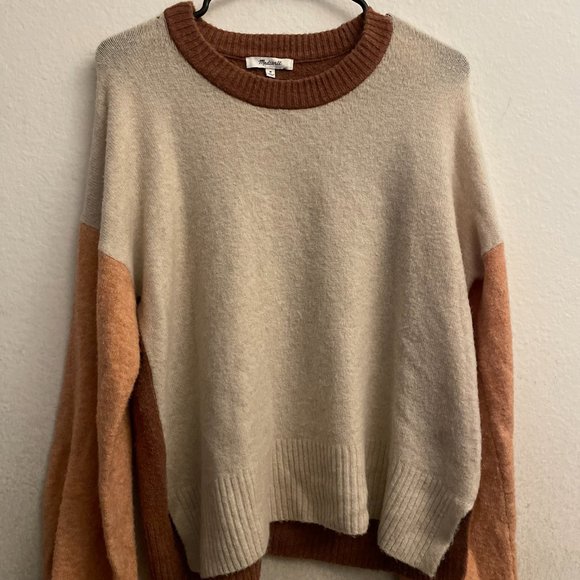 Madewell Sweaters - M Madewell Colorblock Payton Pullover Sweater in Coziest Yarn